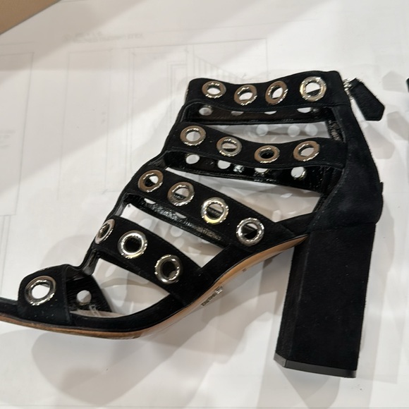 Prada Sz-36 Black suede gladiator sandals. Box included - Picture 9 of 12